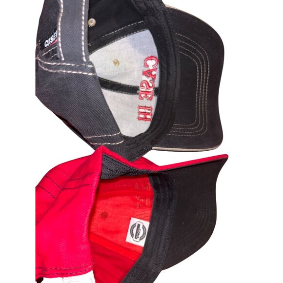 Case IH Red & Black Embroidered Adj Caps Cotton Blend Unisex Farm Equipment Logo - Picture 5 of 5